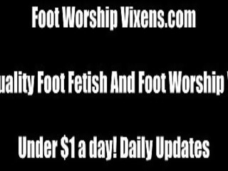 First-rate young female daughter Foot Worshipping