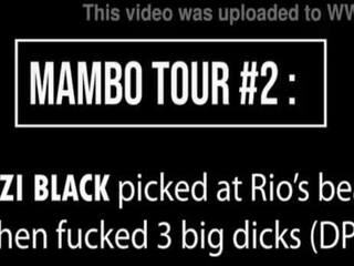 Mambo tour &num;2 &colon; meyzi чорна picked на ріо де janeiro пляж потім отримує трахкав по 3 великий крани &lpar;dp&comma; anal&comma; atm&comma; брудна talk&comma; яйця licking&rpar; ob146