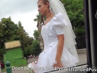 Csábító menyasszony amirah jelentkeznek bevágta által egy nagy nyél idegen