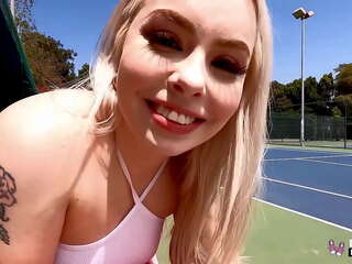 Real Teens - Haley Spades Fucked Hard shortly thereafter A Game Of Tennis