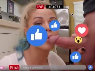 Getting mbales from her mbeling swain by blowing her stepbrother on fb live