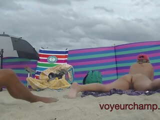 A taste of my companion Nude Beach MILF Mrs Brooks Voyeur POV 8