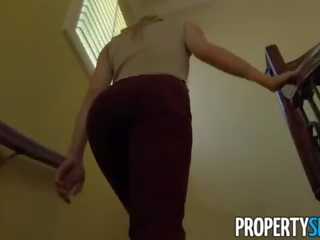 Propertysex - 魅力的な 若い homebuyer ファック へ 販売 家
