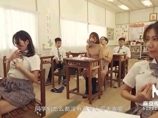 Trailer-MDHS-0009-Model superior Sexual Lesson School-Midterm Exam-Xu Lei-Best Original Asia adult video video