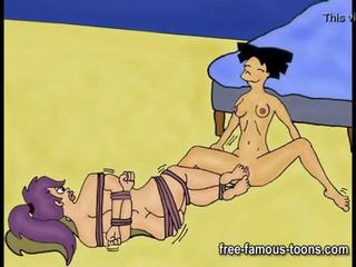 Simpsons dan futurama animasi pornografi pesta pora