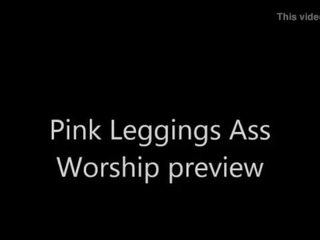Rosa leggings culo adoración avance
