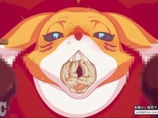 Renamon et kyubimon hentaï animation