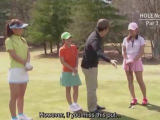 Subtitled מצונזר הגדרה גבוהה יפני גולף בָּחוּץ exposure