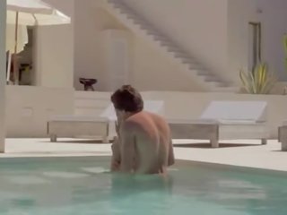 Stupendous sensitive i rritur film në the swimmingpool