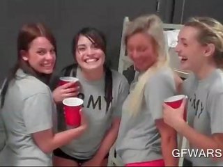 College sluts drinking and having lesbo x rated video