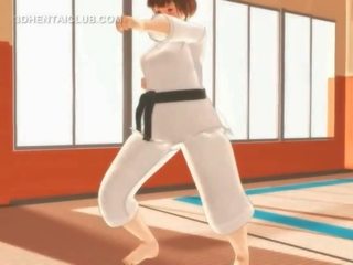 Karate hentai młody kobieta bani monsters duży peter