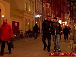 Prozzie sucks turist in amsterdam