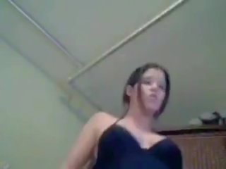 Grávida jovem grávida eline masturbação feminina em webcam