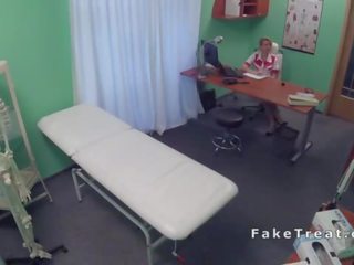 Patient without sense fucks blonde nurse